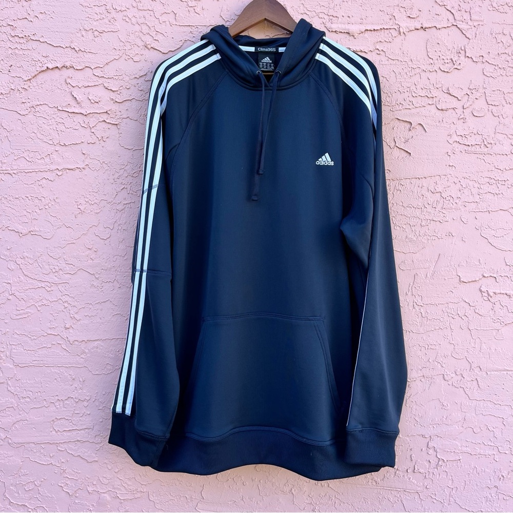 Adidas Clima365 Navy Blue Sweatshirt Hoodie Adult Size 2XL